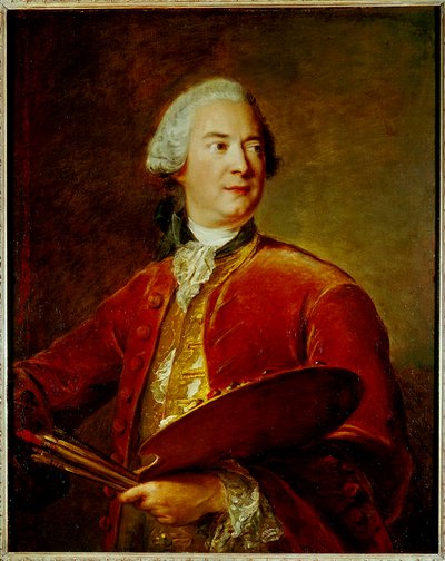 Portret van Louis Tocqué 1696-1772, 1739 door Jean Marc Nattier