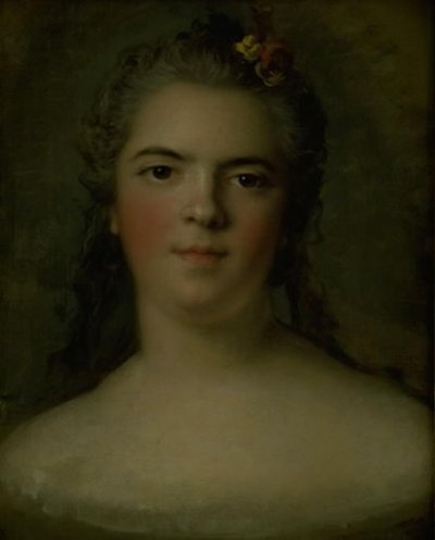 Portret van Louise-Élisabeth de France, dochter van Lodewijk XV "Mme Infante" door Jean Marc Nattier