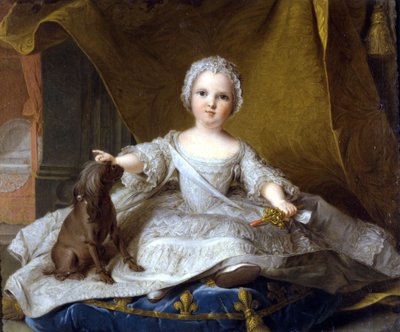 Portret van Madame Maria Zeffirina - Jean Marc Nattier (1751) door Jean Marc Nattier