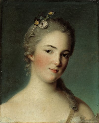 Portret van Marie-Geneviève Boudrey door Jean Marc Nattier