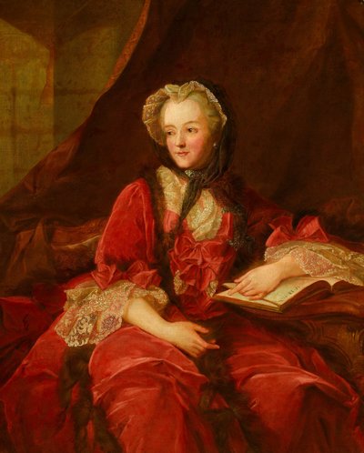 Portret van Marie Leszczyńska door Jean Marc Nattier