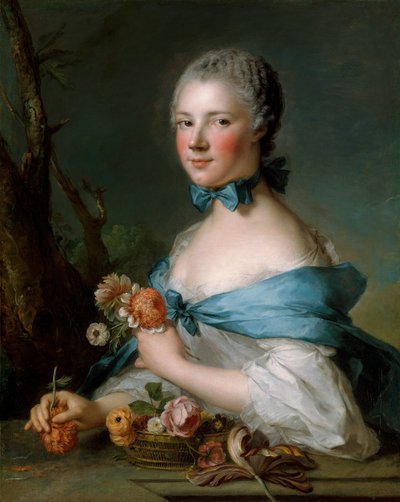 Portret van een Vrouw door Jean Marc Nattier