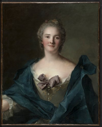 Portret van een Vrouw, ca. 1748 door Jean Marc Nattier