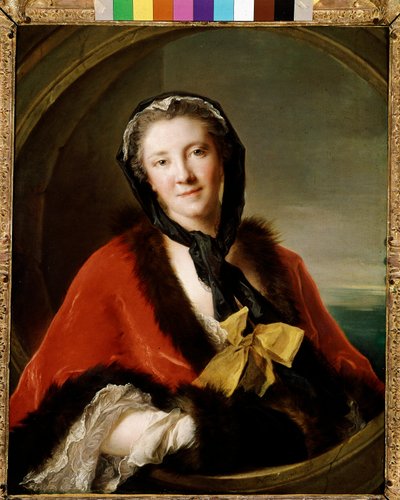 Portret van de Gravin Ticino, vrouw van de ambassadeur van Zweden in Parijs door Jean Marc Nattier