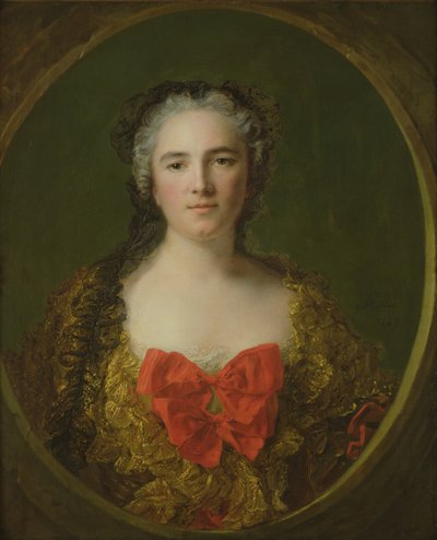 Portret vermoedelijk van Louise-Elisabeth de La Chastre, Markiezin de Dreux-Brézé, 1749 door Jean Marc Nattier