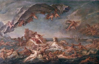 Triomf van Amphitrite, 1758 door Jean Marc Nattier