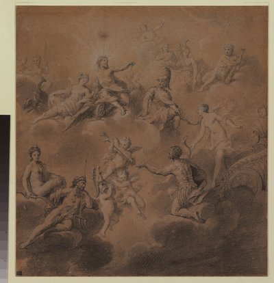 Venus presenteert Aeneas aan de goden door Jean Marc Nattier