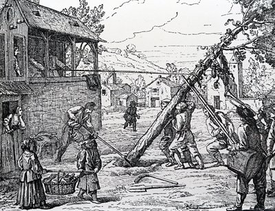 Het planten van de meiboom door Jean Mariette