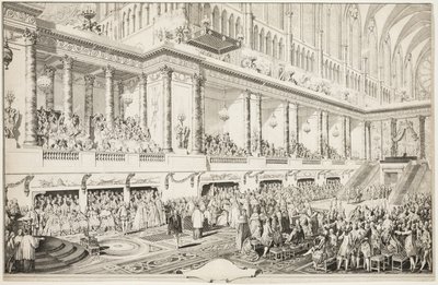 Eed van Louis XVI bij zijn inhuldiging door Jean Michel Moreau
