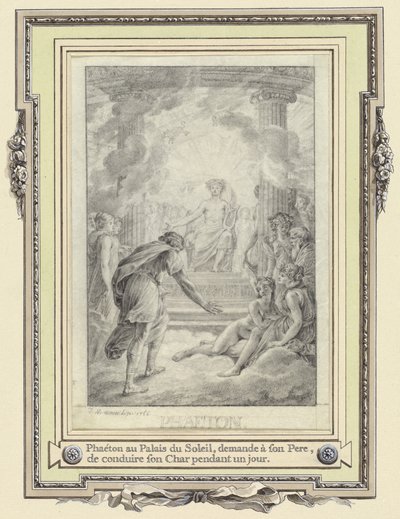 Phaeton in het Paleis van de Zon ... door Jean Michel Moreau