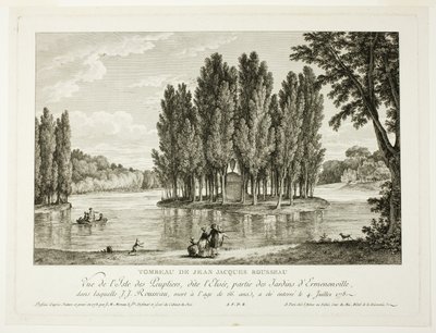 Graf van Jean Jacques Rousseau door Jean Michel Moreau