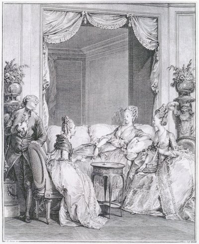 Wees niet bang, mijn goede vriend, gegraveerd door I.S. Helman (1743-1809) door Jean Michel the Younger Moreau