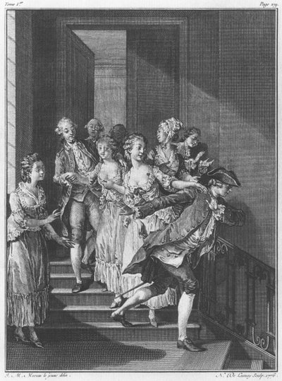 Saint-Preux ontsnapt, volume I, pagina 279, illustratie uit 