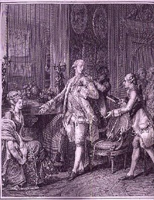 De grote toilet, gegraveerd door A.L. Romanet door Jean Michel the Younger (after) Moreau