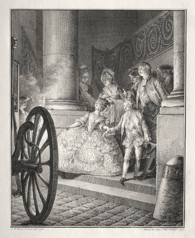 Rétif de la Bretonne: De Kleine Peetouders door Jean Michel the Younger Moreau