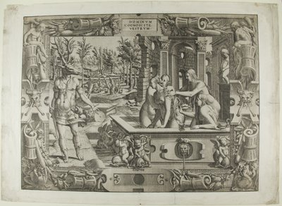 Diana en Actaeon (de metamorfose van Acteon) door Jean Mignon