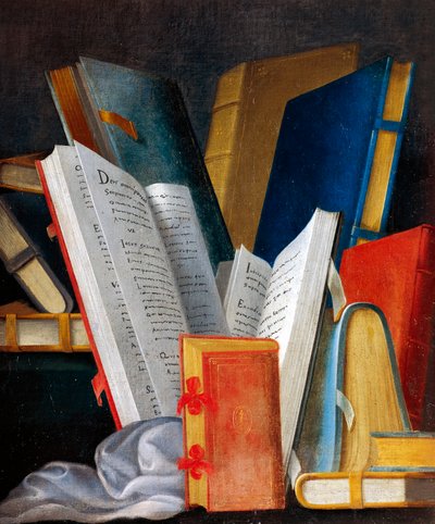 Allegorie van Literatuur en Lezen (detail) door Jean Monier or Mosnier