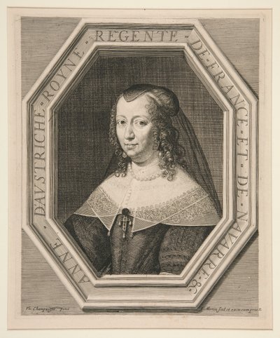 Anna van Oostenrijk (1601-1666) door Jean Morin