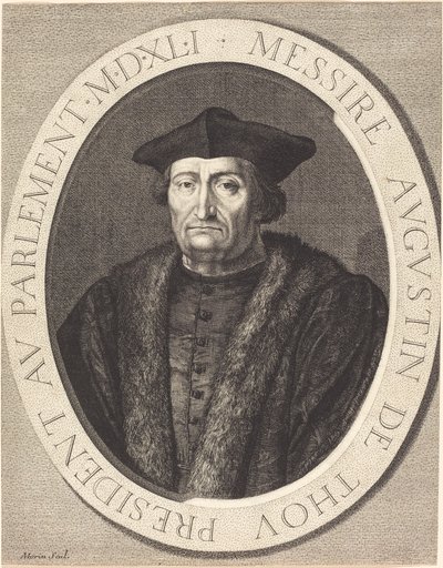 Augustin de Thou door Jean Morin