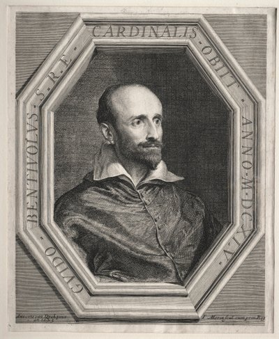 Kardinaal Guido Bentivoglio, Pauselijke Nuntius aan het Hof van Lodewijk XIII door Jean Morin