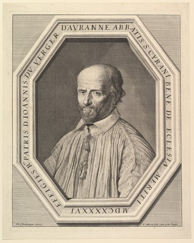 Jean Duvergier de Hauranne, abt van Saint-Cyran door Jean Morin