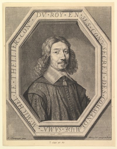 Michel Le Tellier, raadsman van de koning, 1620-50 door Jean Morin