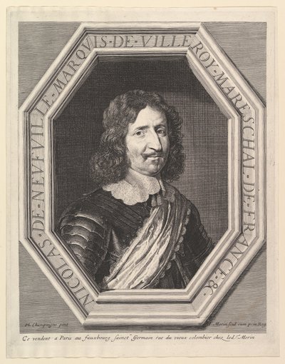 Nicolas de Neuville, markies van Villeroy door Jean Morin