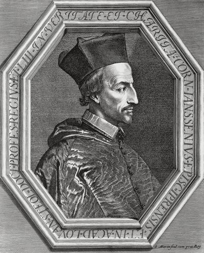 Portret van Corneille Janssens (Cornelius Jansen) door Jean Morin