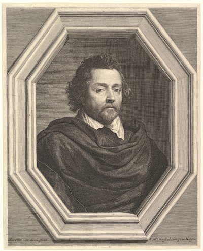 Portret van Nicolas Chrystin, 17e eeuw door Jean Morin