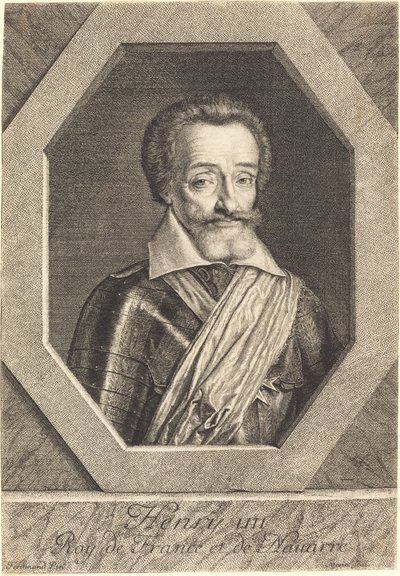 Hendrik IV door Jean Morin after Louis Elle I