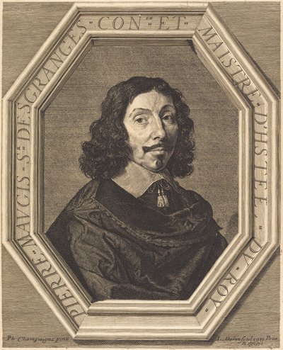Pierre Maugis door Jean Morin after Philippe de Champaigne