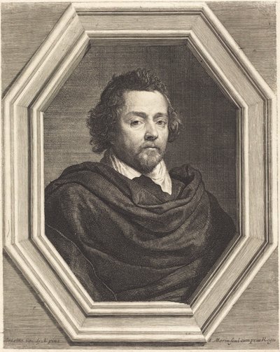 Nicolas Chrystin door Jean Morin, after Sir Anthony van Dyck