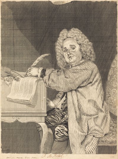 J.-B. Rebel door Jean Moyreau, Antoine Watteau