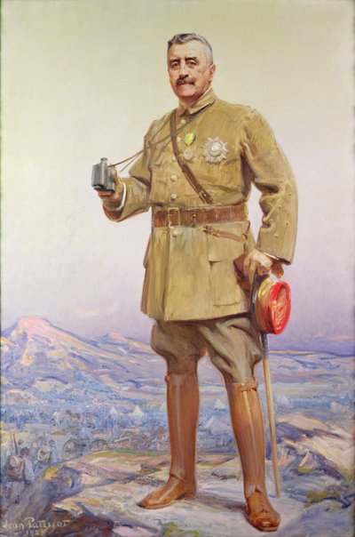 Portret van Louis-Félix Franchet Esperey (1856-1942), maarschalk van Frankrijk (1832-1942) door Jean Patricot