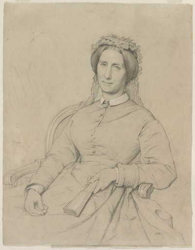 Madame Hippolyte Flandrin (Aimée Ancelot) door Jean Paul Flandrin