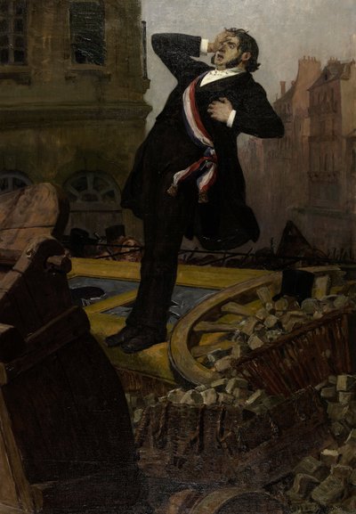 Dood van afgevaardigde Alphonse Baudin op 3 december 1851, 1902 door Jean Paul Laurens