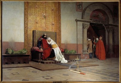Excommunicatie van Robert II de Vrome in 998 door Jean Paul Laurens
