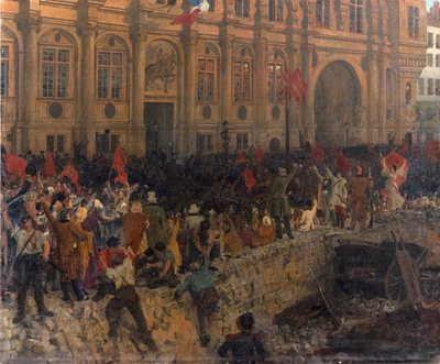 Proclamatie van de Republiek op 24 februari 1848, ca. 1902 door Jean Paul Laurens