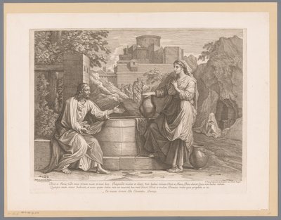Christus en de Samaritaanse vrouw door Jean Pesne