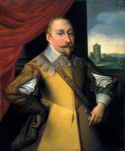 Portret van Gustav II Adolph door Jean Pierre (1806 39) Decreuse