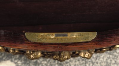 Detail van een Napoleon III-centertafel, ca. 1856 door Jean Pierre Alexandre Tahan