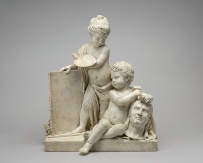 Schilderkunst en beeldhouwkunst, 1774-1778 door Jean Pierre Antoine Tassaert