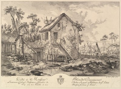 Landschap door Jean Pierre Houel