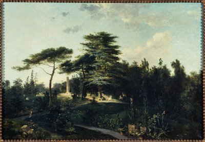 De ceder van Libanon, in de Jardin des Plantes, circa 1800 door Jean Pierre Houel