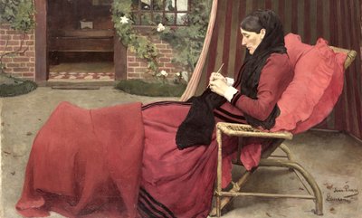 Portret van mijn moeder, 1902 door Jean Pierre Laurens