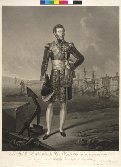 Dauphin van Frankrijk Louis Anton door Jean Pierre Marie Jazet