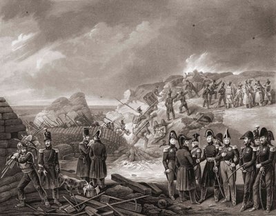 Het Beleg van Antwerpen door Jean Pierre Marie Jazet