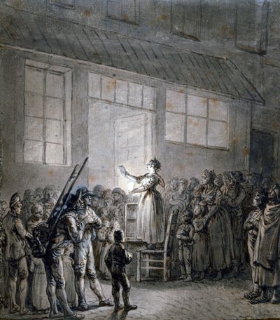 Een populaire zanger, 19e eeuw door Jean Pierre Norblin de La Gourdaine