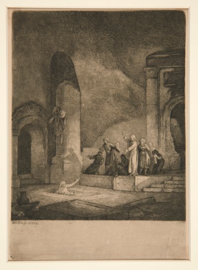 Opwekking van Lazarus door Jean Pierre Norblin