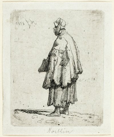 Bedelaarster door Jean Pierre Norblin de La Gourdaine